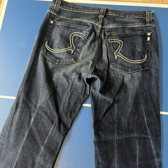 Rock Republic Henlee Men's Stitched Pockets Blue Jeans Size 33‎ X 34 - Picture 7 of 11